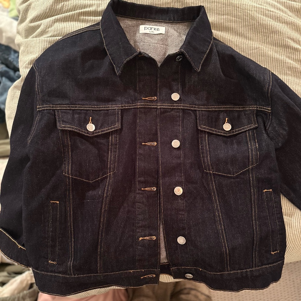 Parke denim set dark wash